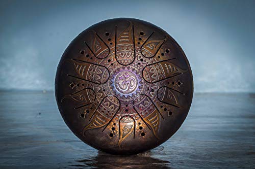 Tank Drum Kosmosky 12" (30 cm) KSY-90 "Sun Om" Akebono A minor/Hand Pan/Steel Drum/Tongue drum/Singing bowl/X`[h