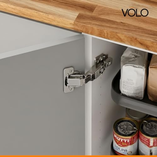 Image of Volo 165-Degree Full Overlay Kitchen Corner Unit Concealed Hinge - Maximize Storage Space | Easy Access | Sleek Design - Ideal for Modern Kitchens, Full Overlay (Corner Unit Hinge) (3D Soft Close)