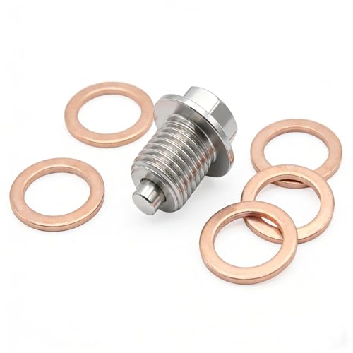 Wcawnlt Bouchon De Vidange D'huile Magnétique M14x1.5 Avec Joint Et Dichtring, Bouchon En Acier Inoxydable Pour Vidange Voiture Moto Bateau, Protection Contre Les Particules Métalliques