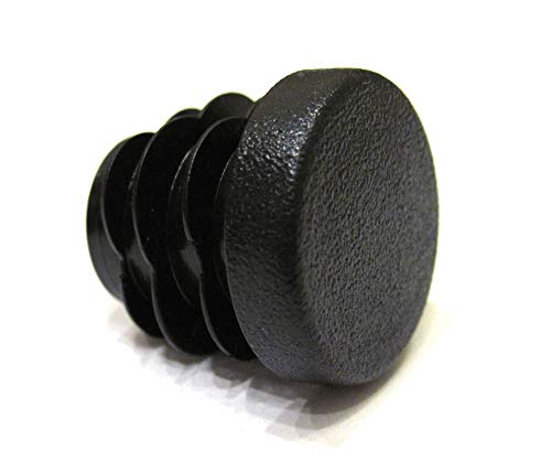 Image of 3 /4 Inch Round Plastic End Cap (for Hole Size from 9 /16 to 5 /8 inches), Furniture Finishing Plug (Black, 16pcs)