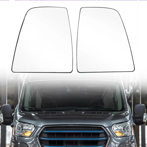 Lentille rétroviseur supérieur pour Ford Transit MK8 miroir gauche blanc - 2