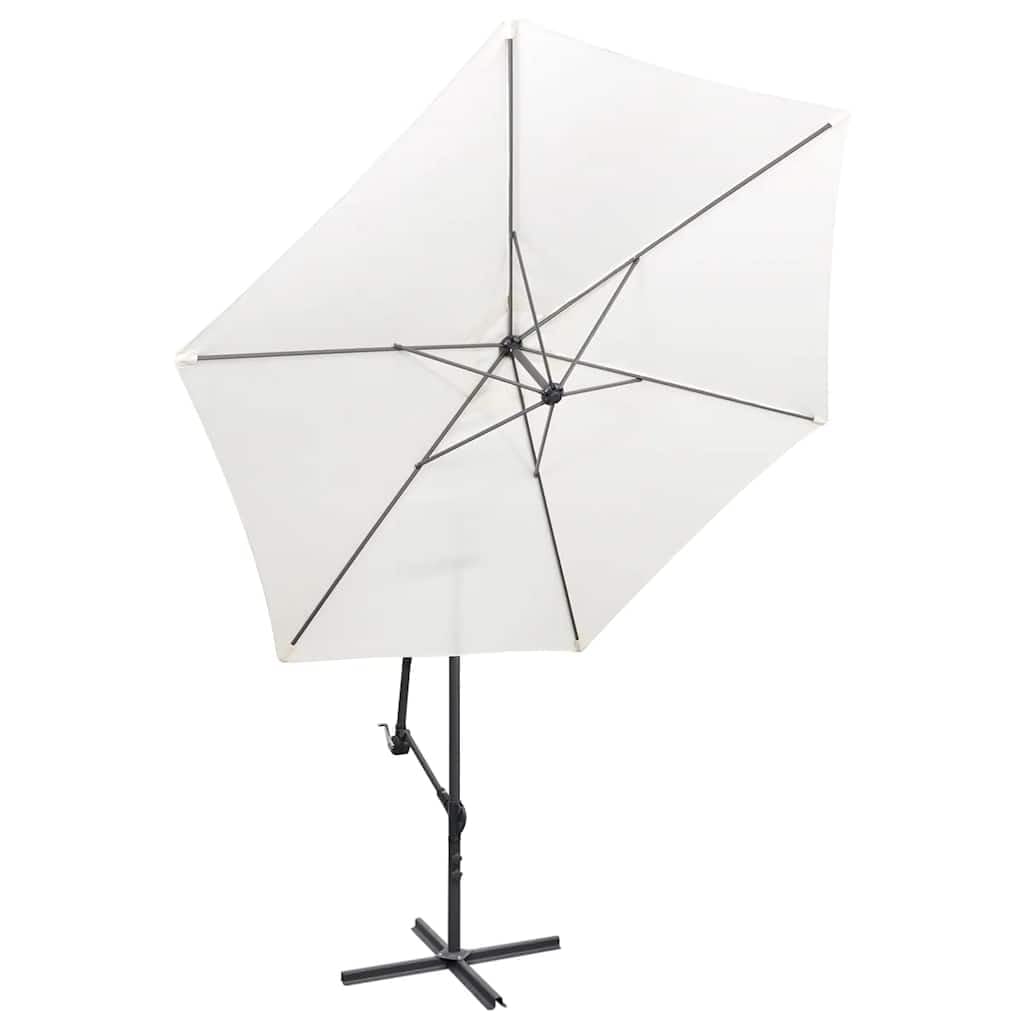SYDE Ombrellone pieghevole, blu, 300 cm, con base incrociata