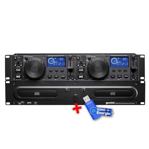 Gemini CDX 2250   Reproductor de DJ para CD y MP3 (incluye memoria USB 32G)