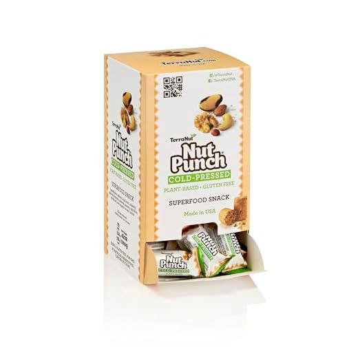 TerraNut Nut Punch Superfood Power Snack - Cold Pressed - Plant Based - Gluten Free- Superfood Snack - Dispenser Box - 70 Count