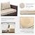 WAROOM Patio Furniture Set 4 Piece Conversation Sets Brown Rattan Outdoor Couch Loveseat Wicker Sectional Sofa with Storage Box Glass Top Table, Khaki Cushion