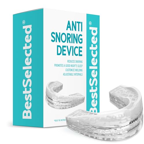 Anti Snoring Mouth Guard Device: Adjustable Anti Snoring Device Mouth Guard - Sleeping Snore Stopper Sleep Apnea Mouthpiece - Stop Snoring Aids for Women Men (Medium-Clear)
