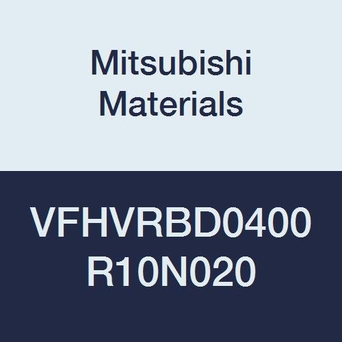 Image of Mitsubishi Materials VFHVRBD0400R10N020 Series VFHVRB Carbide Impact Miracle End Mill, Short, Irregular Helix Flute (4), 4 mm Cut Dia., 1 mm Corner Radius, 4 mm LOC, 20 mm Neck Length