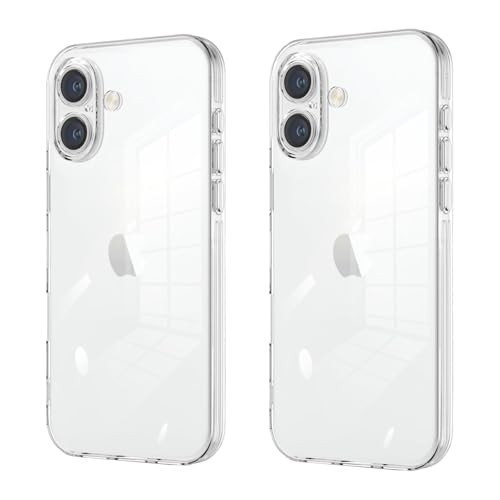 Amazon.co.jp: 【2枚セット】 iPhone 16 Plus クリア ケース 透明
