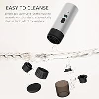 Irishom Tragbare 3-in-1-Kaffeemaschine,Tragbare Espressomaschine mit Akku,15 Bar Hochdruck, Digitalanzeige, kompatibel mit Kaffeepulver & Kapseln, für Camping, Auto & Büro – Ansicht 6