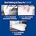 Better Bedder Bed Headband, Fabric Shell of Cotton, Polyester, and Spandex, Bed Making Made Easy, Transforms Any Flat Sheet into A Fitted Sheet, Fits All Mattress Heights- Queen 60” X 80”