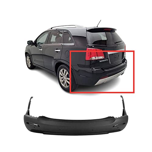 FitParts Compatible With Rear Bumper Cover 2011 2012 2013 Kia Sorento EX LX SX 11 12 13. New, Textured. W/Parking Aid Sensor Holes. W/o Tow Hook Hole. 866101U010 KI1100154