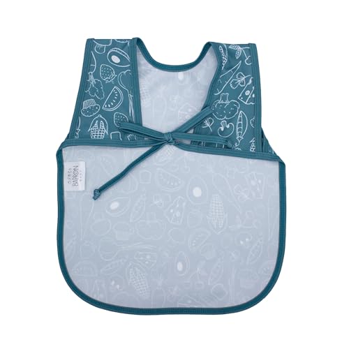 BapronBaby Neutral Foodie Bapron - No Neck Tie Safer Bib for Baby & Toddler - Soft Waterproof Stain Resistant - Machine Washable - Sz Baby/Toddler 6m-3T3