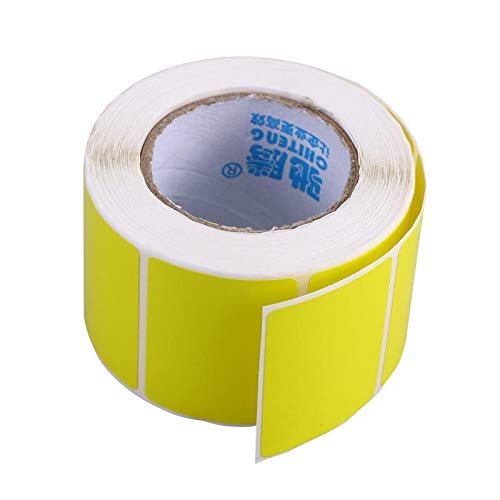 Etiquettes Transfert Thermique Vide Étiquettes imprimante Papier adhésif d'expédition Autocollants de Bureau, Fournitures Scolaires 2pcs (Color : Yellow)