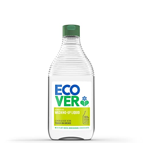 Ecover Lavavajillas líquido ecológico, Fragancia Lemon/Aloe, 450m...