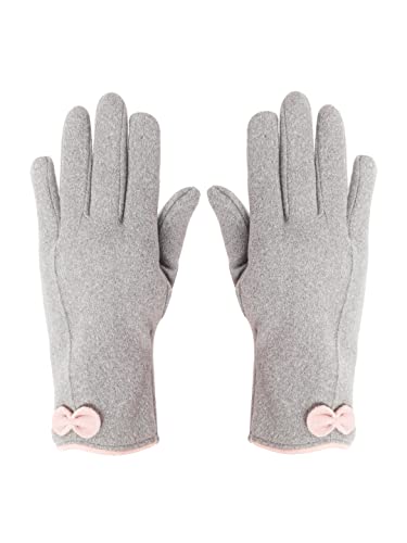 Image of FabSeasons Slim warm Winter Gloves For Women, with velvet lining inside for cold weather, Touchscreen enabled index finger, also ensures a Smooth Driving /Riding Experience