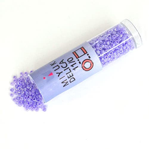Miyuki Delica Beads, Lt Purple Ceylon #TOP4