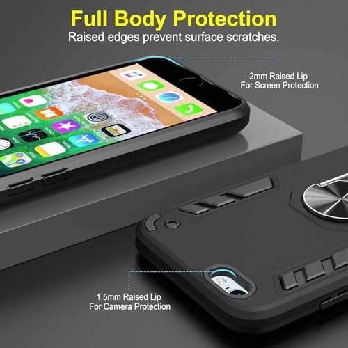 Image of NDCOM Back Cover with Kickstand Ring Holder (iPhone 6 | iPhone 6s)