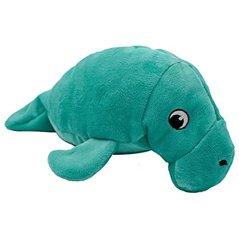 SmartPetLove Snuggle Puppy Tender-Tuffs - Large Marine Stuffed Plush Manatee Toy - with Puncture Resistant Squeaker, Great for Big Dogs Cover