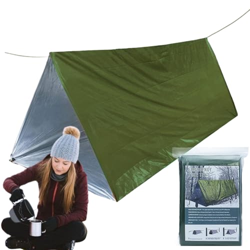 Refugio para tienda de campaña resistente al viento y saco térmico para dos personas 1