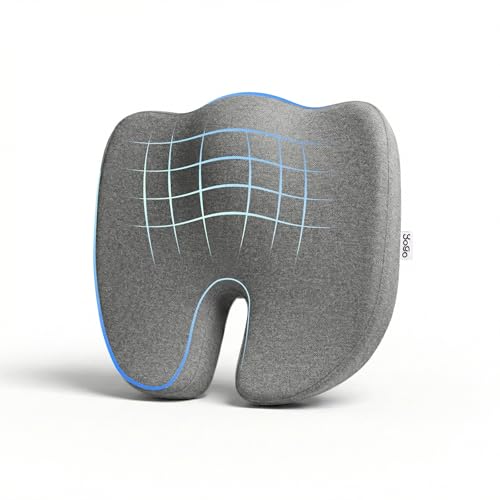 Image of YoGo High Density Contoured Seat Cushion for Chair, Car Seat Cushion, Sitting Pillow for Sciatica Pain Relief