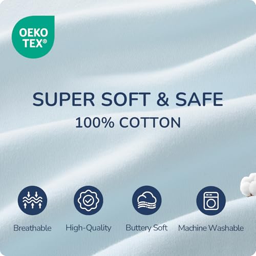 Image of Baby Sleep Sack 18-24 Months, 1.0 Tog Supersoft Thermostatic Cotton Toddler Sleeping Sack for Babies Infant, 2-Way Zipper Baby Wearable Blanket for All Season