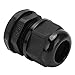 PG Waterproof Connector Cable Glands, IP68 Rated, 6PCS Black, for 12-18mm Wire - Durable PA Nylon, Pressure, Ideal for Outdoor and Industrial Use