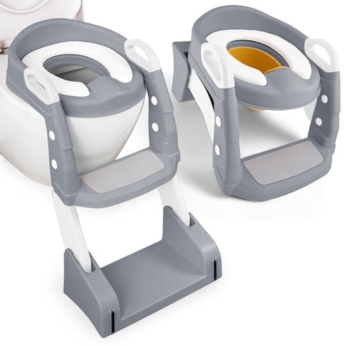 Kinder Toilettensitz mit Treppe - [2IN1]...