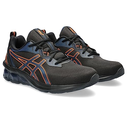 ASICS Men's GEL-QUANTUM 90 IV Shoes, 8, BLACK/SHOCKING ORANGE2