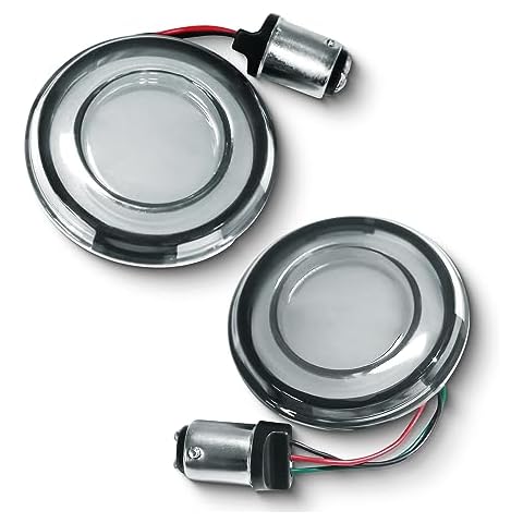RENO 1157 LED Turn Signals, Front or Rear LED Lights Super Bright Running Light Kit Compatible Most Family Motorcycles (Red, Pack of 2) Cover