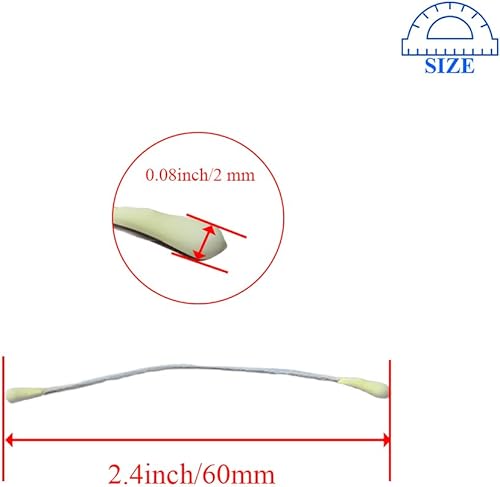 Miniatura 48 de HAHIYO 700 piezas de 0.118 in de perla amarilla de doble cabeza de estambres de flores Pistilo hecho a mano, flores artificiales para flore Amarillo