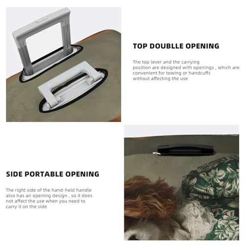 Dog Holding A Coffee Cup Funny Elastic Travel Luggage Covers Dustproof Scratch-Resistant Suitcase Protector Fit 22-24 Inch3