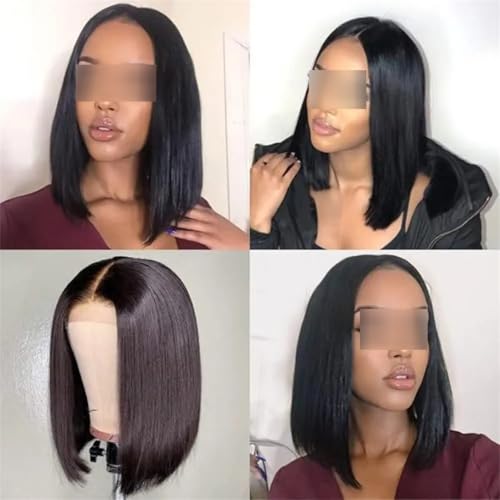 Perruque Bob Courte Bouclée cheveux humains water wave 8 pouces - 3