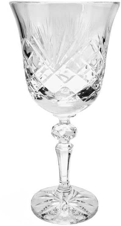 MaRika Kristall Weingläser Set – 220 ml, Klassisch, handgefertigt, 6er Set – Elegante Weingläser, perfekt für Rotwein, Weißwein, hochwertiges Geschenk für besondere Anlässe