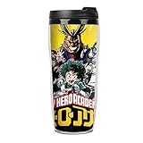 WerNerk 14 oz My Hero Academia Coffee Cup Insulated Travel Car Mug Tumbler with Sealed Lid Food...