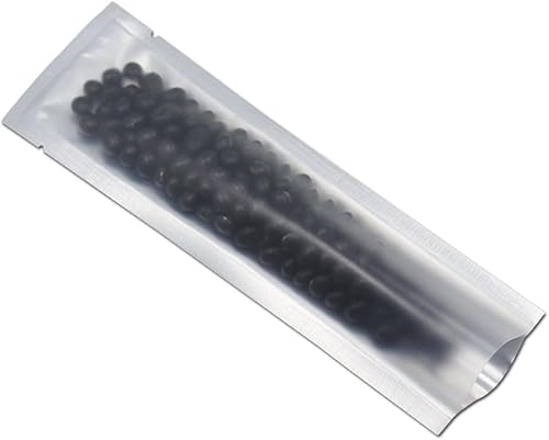 WACCOMT Pack Bolsas de VacíO de Papel Mylar Bolsas Termosellables Transparentes Bolsas de Aluminio Puro para el Envasado de Alimentos con Muesca para Rasgar(100, 5x15cm (1.96x5.9 inch))