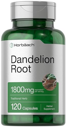Horbäach Dandelion Root Supplement 1800mg | 120...