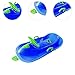 RNXRZANK Snow Sled with Control Wheel and Brake for Winter Fun, Blue