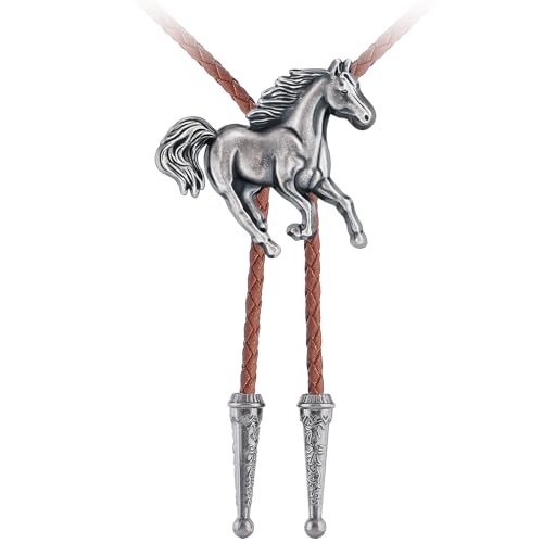 Image of Jeilwiy Bolo Tie for Men, Western Bolero Tie Cowboy Ties Native American Cowgirl Bolo Tie Accessories for Men Women