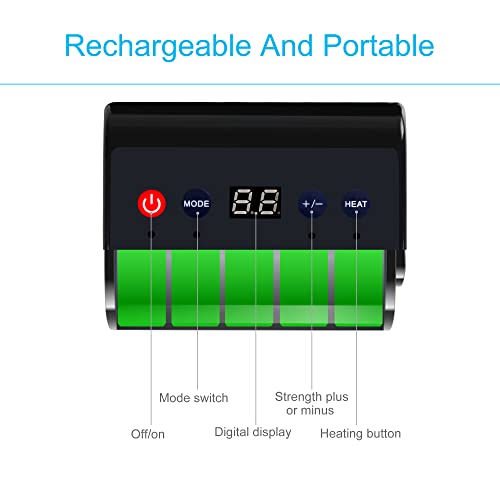 Reaqer Electric Anti-Spasticity Ball Stroke Hemiplegia Recovery Equipment Infrared Hot Compress Massager For Spasm Dystonia Finger Flexion Correction Rechargeable #TOP6