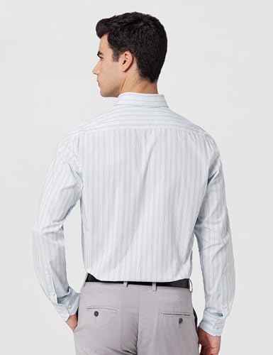 Image of Arrow Men Slim fit Cotton Striped Long Sleeves Cutaway Collar Shirt