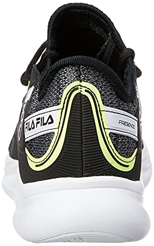 Tênis, Presence, Fila, Masculino, Preto/Limão/Branco, 41