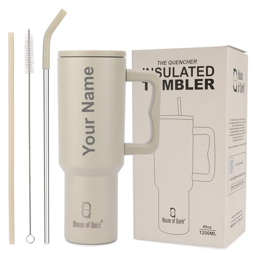 House of Quirk 1200ML Custom Name Tumbler – Personalized Stainles...