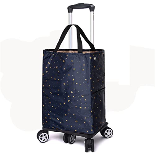 Carrito de compras plegable ligero para subir escaleras con bolsa térmica y bolsa de la compra, perfecto para comestibles, eventos al aire libre y fácil transporte