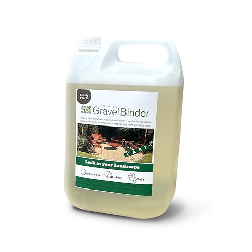 SureSet Resin PourOn Gravel Binder - 1kg, 5kg or 20kg kegs for securing loose stones, Bark and Gravel on Borders, Patios and Garden Paths. (5, Kilograms)