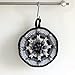 Crochet Potholder with Hanging tab - Ukrainian Handmade Mini Doily Bohemian Kitchen Accessories Dish Towels, Dishcloths