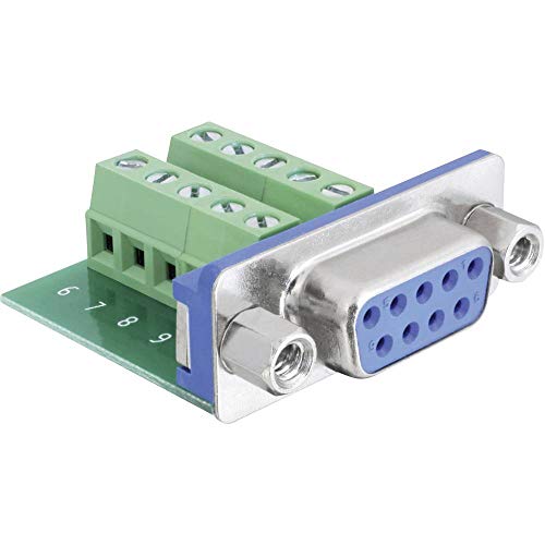 DeLOCK 65268 cavo di interfaccia e adattatore Sub-D 9 pin Terminal block 10 pin Verde