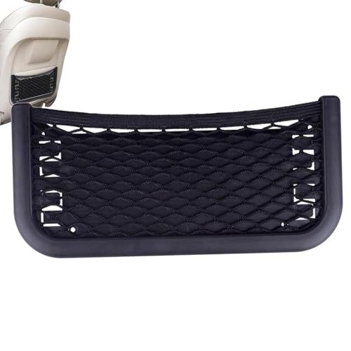 Red de almacenamiento para coche – Red de almacenamiento portátil para coche, 26 x 12 x 1,5 cm | Red de maletero de coche de nailon | Redes de carga para automóviles elásticas ABS | Almacenamiento
