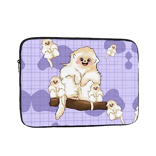 Cute Golden Monkey Laptop Sleeve Case 15 Inch Suitable For Notebook Computer Tablet Traveling Carrying Simple Case