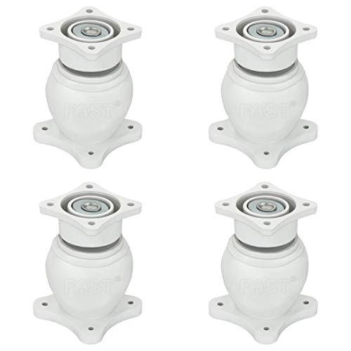 Image of FAST DM02P Heavy Wall Mounted Magnetic Door Stopper Catcher 5 Number Size for Doors Stop 4pcs (White)
