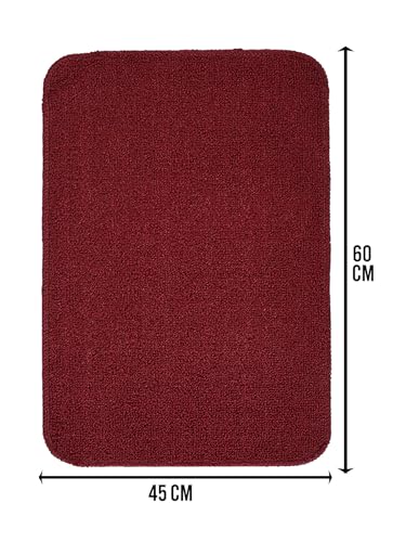 Image of SARAL Home Multiuse Combo Pack of 2Pc | Polyester Door Mat 45x60 & Runner Floor Mat 43x120| Anti-Skid | Modern Design